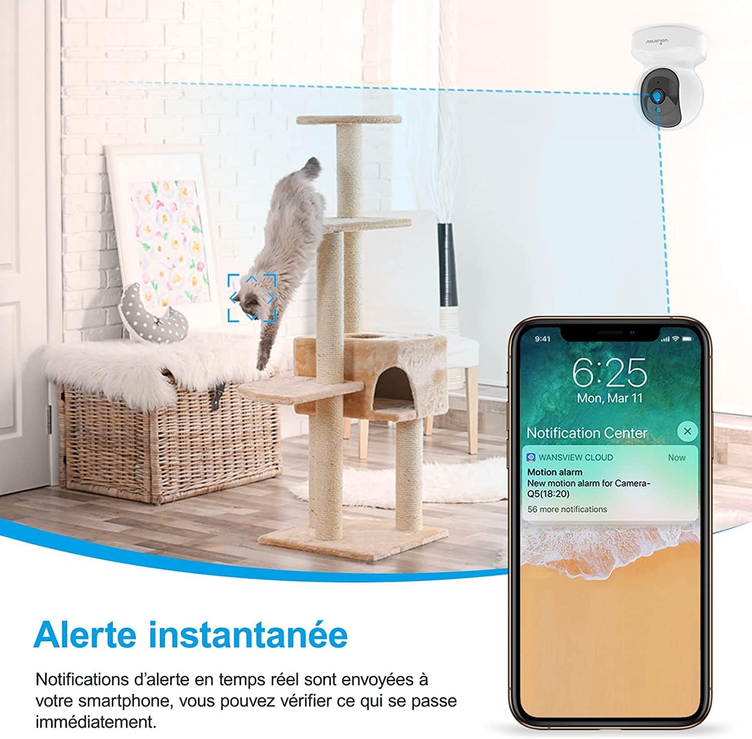 Caméra de Sécurité WiFi HD