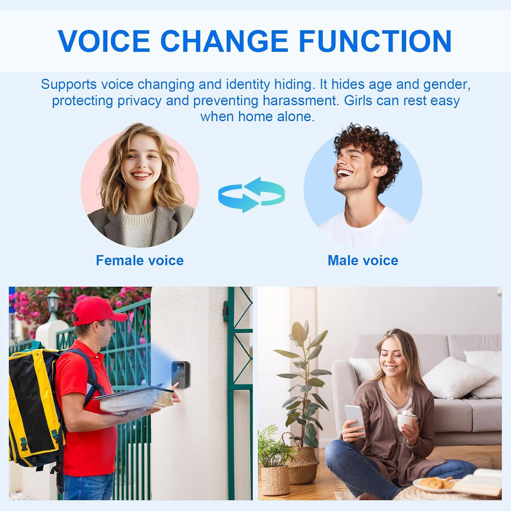 Sonnette Vidéo WiFi HD Sans Fil