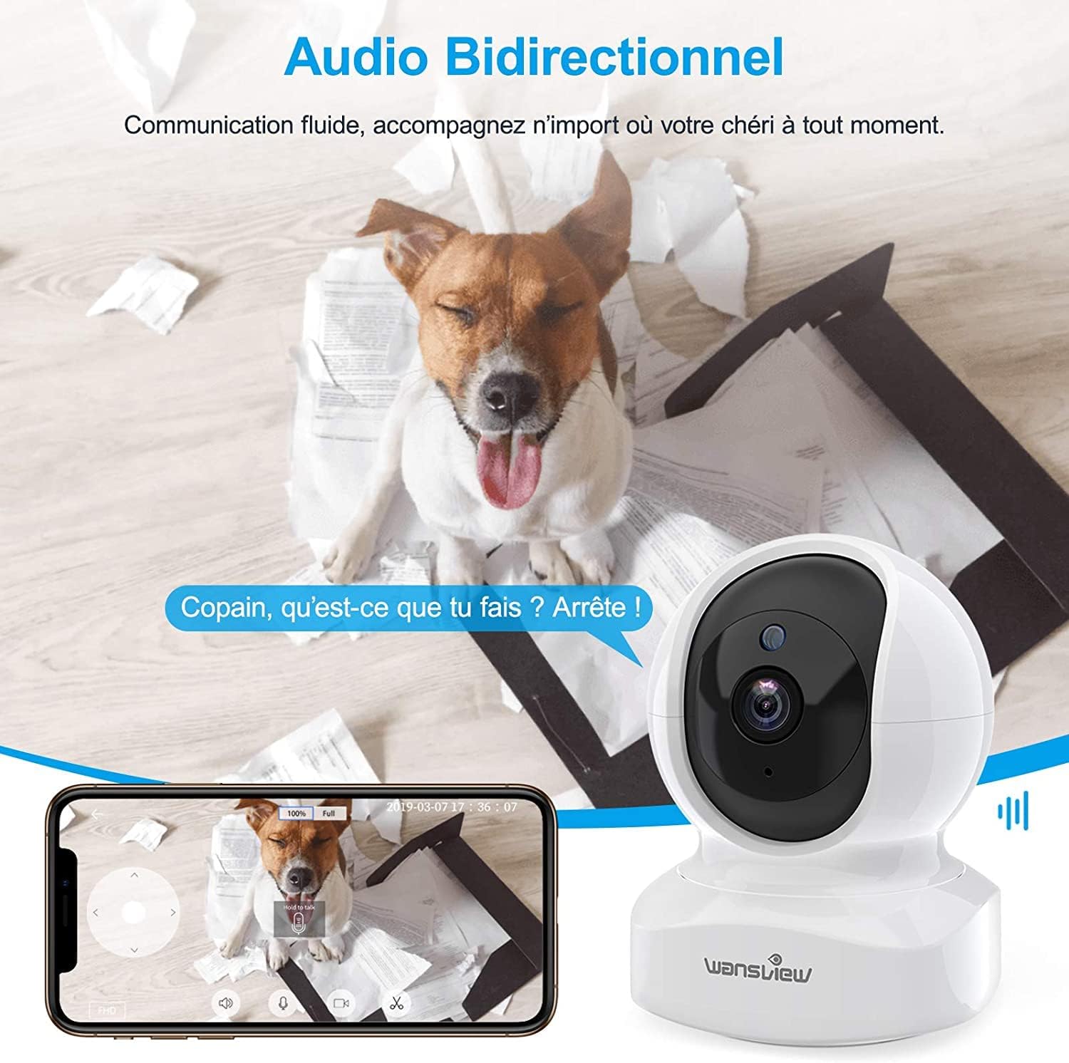 Caméra de Sécurité WiFi HD